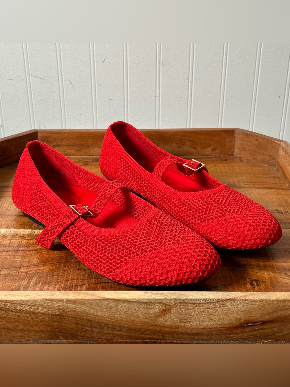 FRANK MULLY Mary Jane Flats Knit Ballet Flat Size 10